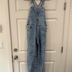 Free People Blue Jumpsuit Effortless Style